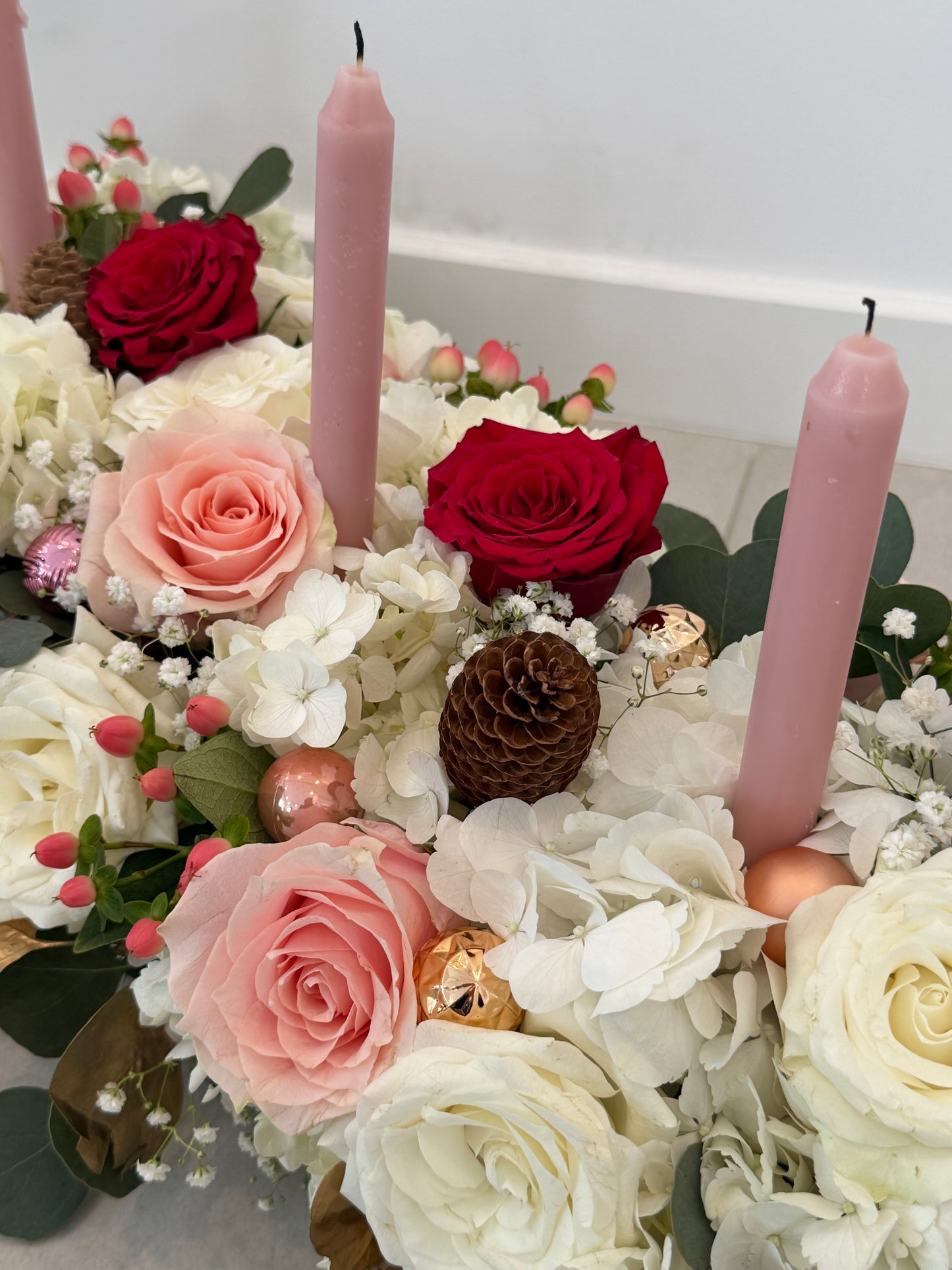Winter Rose Centerpiece