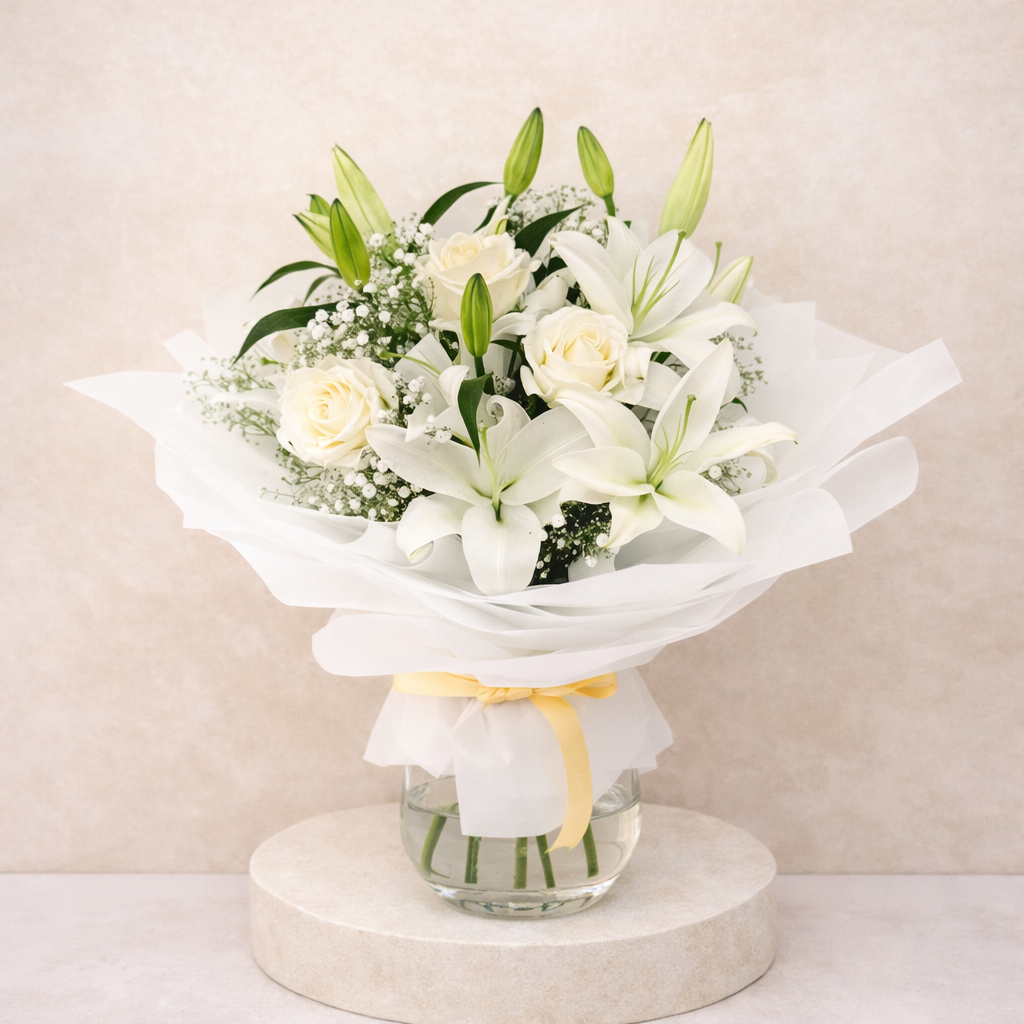 Butter Fresh Hand-Picked White Blooms