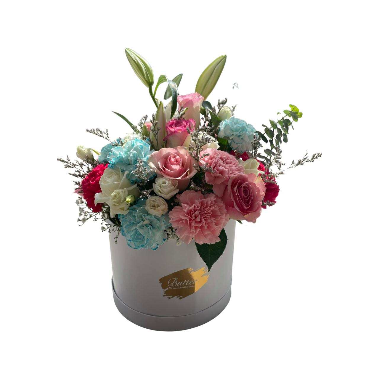 Butter Pastel Flower Box