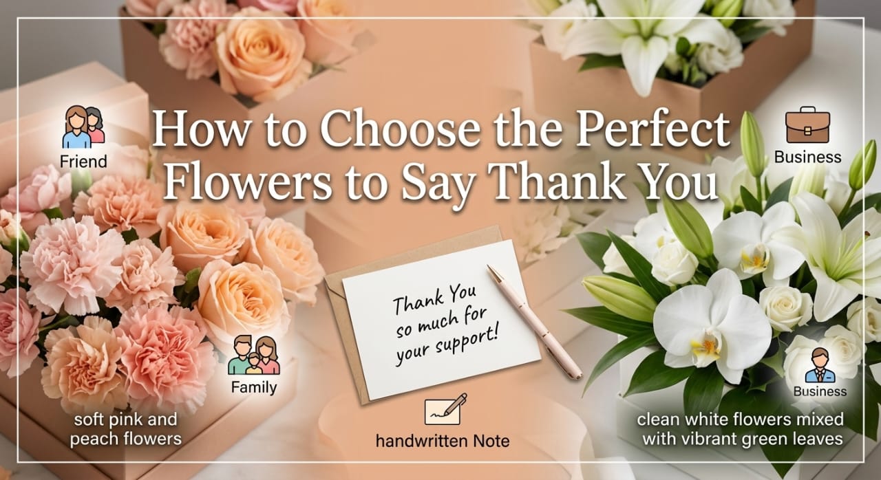 How to Choose the Perfect Flowers to Say Thank You