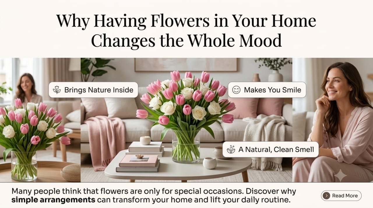 Why Having Flowers in Your Home Changes the Whole Mood