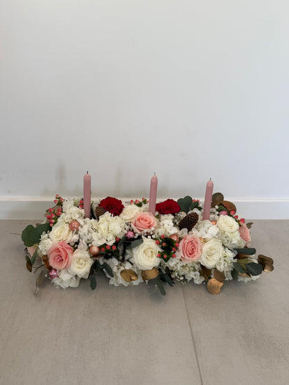Winter Rose Centerpiece