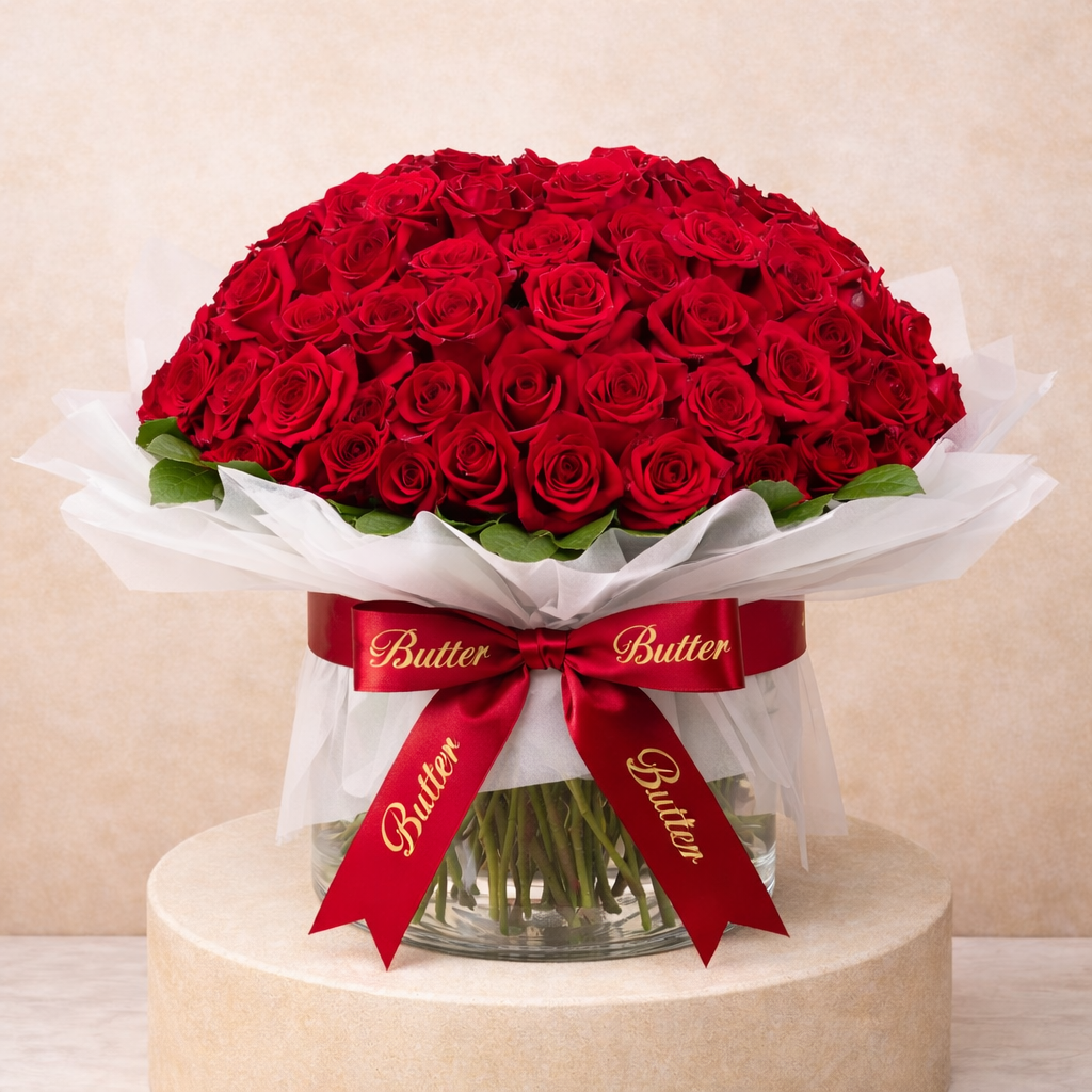 100 Red Roses